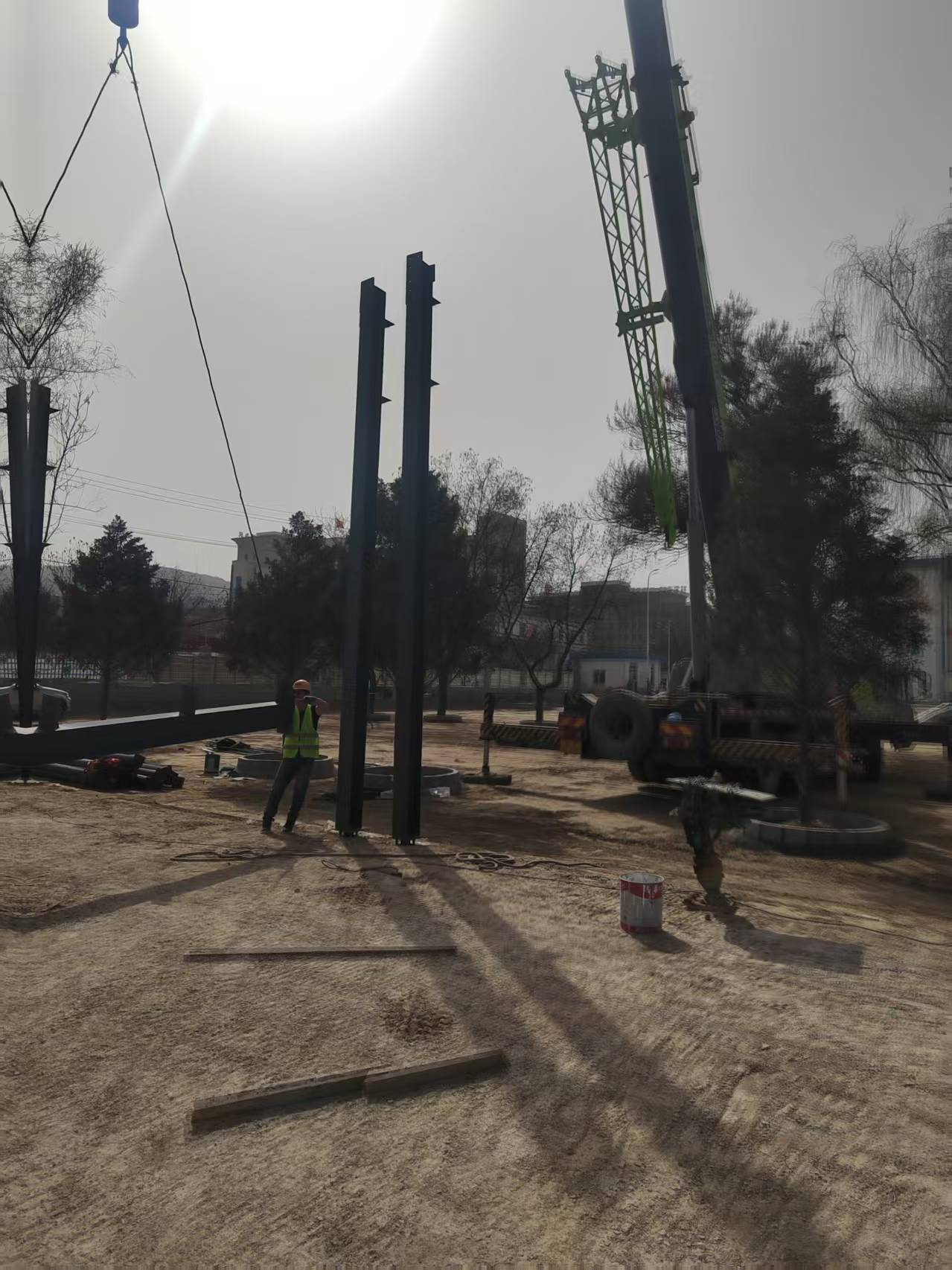 中國(guó)移動(dòng)甘肅公司-自行車棚-安裝